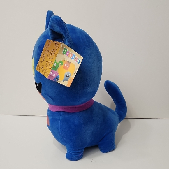 Blue and Purple Stuffed Animal with Playful Monster Design - Picture 2 of 8